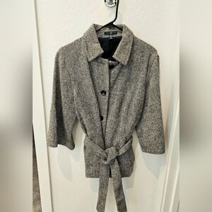 Women's Gap Belted Coat, Size Large